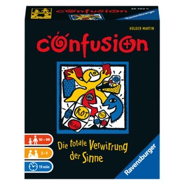 Ravensburger 26702 - Confusion, Reaktionsspiel für 2-5 Spieler ab 10 Jahren, Verwirrung der Sinne, die Flotten Kleinen, White