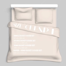 Sapphire Collection Plain Duvet Cover With Pillow Case Non Iron Percale Quilt Cover Bedding Bedroom Set (Single, Mocha)