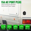 Filluck 15A 20 Inch AC Port Plug,125V RV Shore Power