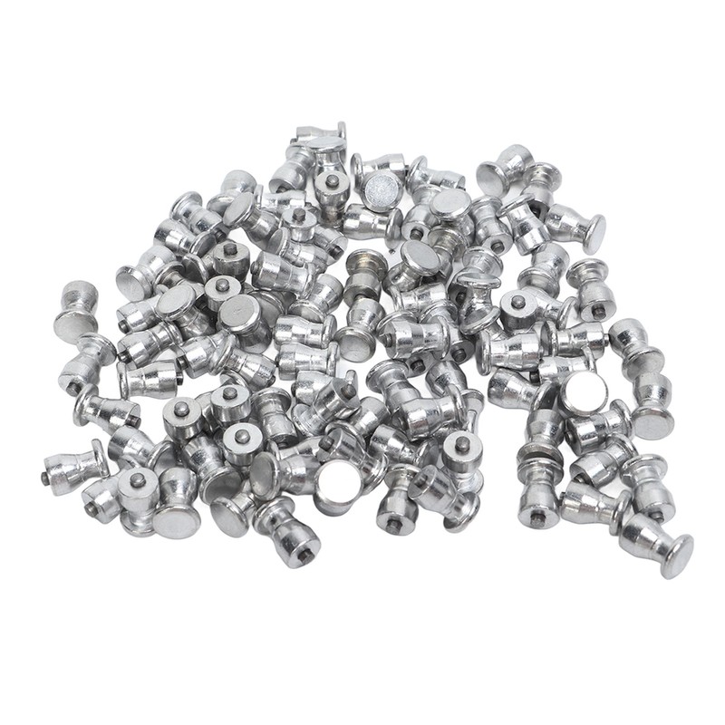 100 Pcs Tire Stud Screw Silver for Car Truck Bike