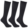 Laulax 3 Pairs Finest Combed Cotton Girls School Knee High