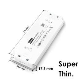 illuburg LED Transformer 24 V 100 W Flat Flicker-Free Silent for G4 GU5.3 LED Strip Furniture Concealed Mounting Power Supply Driver Ballast Driver Power Supply