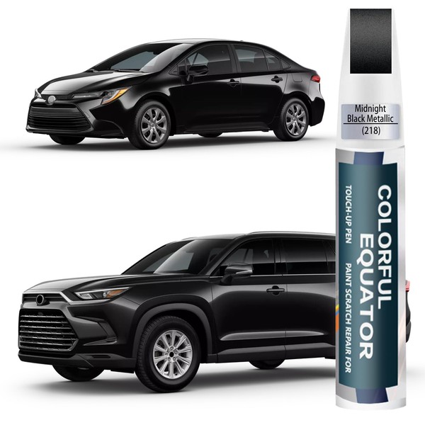 218 Attitude/Midnight Black Metallic Touch Up Paint for Toyota, Car