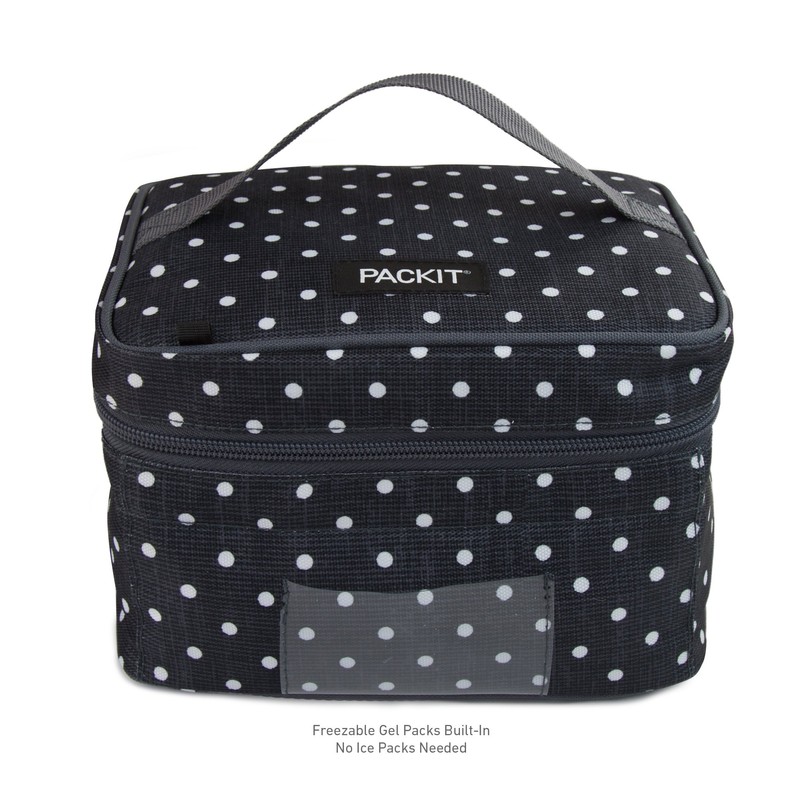 PackIt Freezable Baby Bottle Cooler for Breastmilk and Formula, Polka