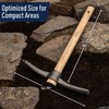 16” Hand Pick Axe - Forged Steel Pickaxe for Digging,