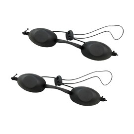 Heyumybit Sunbed Goggles,2 Pces Solarium Safety Glasses,UV Protective Eyewear,IPL Safety Goggles,Eye Protection Goggles,Elastic Band The Shades for Solarium