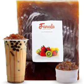 Fanale Brown Sugar Agar Tapioca Boba Jelly Ball for Milk Tea Coffee Shaved Ice Topping (4.4 lb/bag) TAP005-B