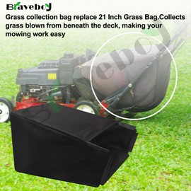 964-04007A 664-04007 Grass Bag - by Braveboy, Compatible with MTD Troy-Bilt 21" Lawn Mower Grass Collection Bag 664-04011 664-04027 664-04034 & More - (Without Grass Catcher Frame)