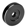 45 RPM Record Adapter, Large Hole Conversion Sheet Black Clamp