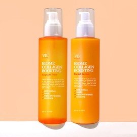 Collagen Boosting Biome Elasticity Toner 200ml + Lotion 200ml (Certified for Anti-Wrinkle Whitening Functionality) / 콜라겐부스팅 바이옴 탄력 토너 200ml+로션 200ml (주름미백기능성인증)