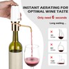 WIWONEY Aeratore e versatore elettrico di vino, decanter per vino