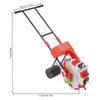 CRYBY Hand-Push Seeder, Walk-Behind Row Corn Planter Seeder Manual Roller