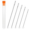 WONVOC Long Sewing Needles, 5 Sizes - 3.5/3.9/4.9/5.9/6.9'', Stitching Needles,