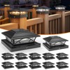 APONUO Solar Post Cap Lights 12 Pack - 4x4 5x5