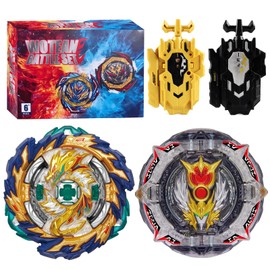 Wotean Bey Burst Turbo Blade 4D Arena Metal Fusion Battle Spinner Kit with Battle Launcher, Kids Gift Set (167+192)