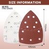 60PCS Sanding Sheets,Mouse Sanding Pads Prio-Triangle Mouse Sandpaper Assorted 40/60/80/120/180/240