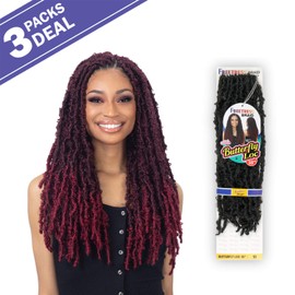 FreeTress Crochet Braids Butterfly Loc 18" (3-PACK, 2)