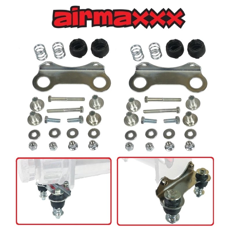 airmaxxx Chrome Air Compressor Vibration Isolator Upgrade Feet Kit for