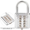 Padlock, Lock Tactile Button Combination Padlock, 10 Button Combination Padlock,
