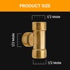 Tee Pipe Fitting T Pipe Connector Brass Tee Equal Tee
