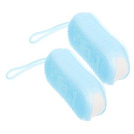 Outanaya 2pcs Bath Brush Face Brush Hooks for Deep Cleaning Pores Exfoliating Scrubbers Random Color