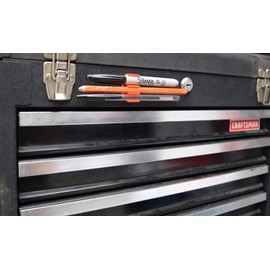 (40 pk) Purple Magnetic Pencil Pen and Slim Dry Erase Holder Clip - Best for Fridge, Locker, Board, Cubicle, whiteboard, Refrigerator, memo pad etc. - Great for Kids, Girls, Boys, Teacher, Student