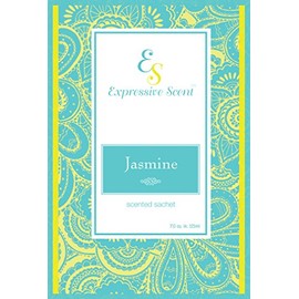 Jasmine Scented Sachet Envelope Air Freshener By Expressive Scent - 6 Pack
