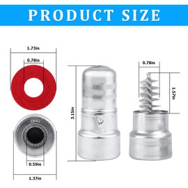 12PCS Battery Terminal Anti Corrosion Washers Protector Fiber and 2PCS Cleaning Brush, Automotive Accessories Universal for Car, Marine, Boat, RV