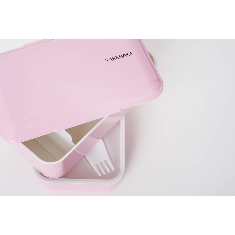 Expanded Double Bento Box by Takenaka (Pink)