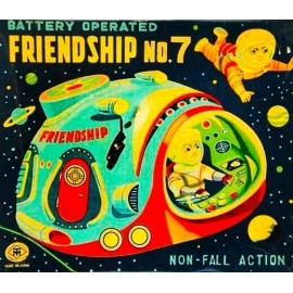 Spaceship Friendship #7 Toy Picture on Fridge Magnet 2.5" x 3.5"