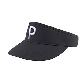 PUMA GOLF Men's P Visor Adj, Puma Black-Bright White, One Size