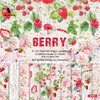 GLKTOPO Strawberry Theme 6-inches Scrapbooking Paper, 24 Sheets Single-Side Printing