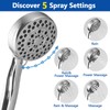 Double Shower Head for Couple, High Pressure Dual Showerhead, Adjustable