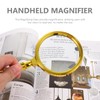 HOMSFOU gold plated magnifying glass mira royal detective reading magnifier