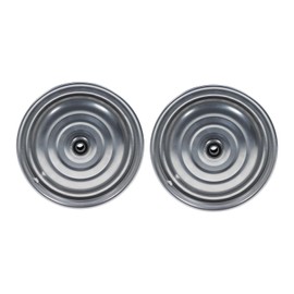 12 1/2 Inch Disc Wheel Trailer Hand Trolley Wheel Rim Klaufix DDR Chrome | Pack of 2