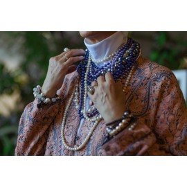 XIANNVXI Purple Pearl Beads for Jewelry Making 500Pcs 8mm Purple Round Pearl Beads with Hole for Crafs Pearl Beads for Bracelets Necklace Making