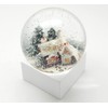 Pure-Line 20128 Snow Globe Sugar Baker's House, White Corner Socket,