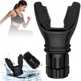 KUENZ Breathing Trainer, Portable Muscle Trainer, Adjustable Resistance, Lung Capacity Training Equipment, Breathing Endurance Machine, Removable, Easy to Clean, Enhanced Exercise Breathing Ideal for