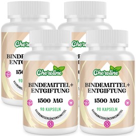 Binding Agent Detoxification 1500 mg, Powerful 12-in-1 Supplement for Liver Detoxification and Intestines, with Activated Carbon and Zeolite Against Toxins, High Bioavailability