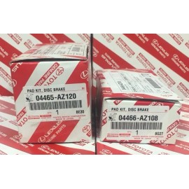 Toyota 2007-2021 TOYOTA TUNDRA FRONT & REAR BRAKE PADS GENUINE 04465-AZ220/04