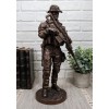 Large Modern Military Marine Sniper Soldier Statue 13"Tall Marksman Task