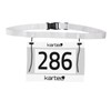 Karteo Race Number Strap [Pack of 1] Running Belt White
