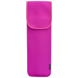 Funda de neopreno resistente al calor, funda de hierro rizado, funda universal para rizador, bolsa de viaje para viajes, gimnasio o hogar, 38,8 x 12,7 cm, Rosa ,