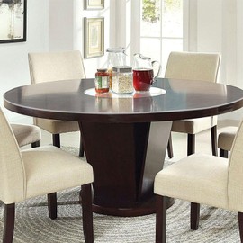 Whirltique Round Clear Table Protector 45 Inch 2mm Thick, Clear Round Table Cover Protector, Round Plastic Table Cover, Vinyl Circle Table Top Protector for Dining Room Table, Coffee Table