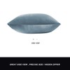Decorative Throw Pillow Covers 16x16,Grey Blue Square Couch Pillow Covers,Velvet
