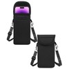 Gaahkai 2-Pack Neoprene Cell Phone Pouch with Neck Lanyard, Fits