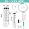 Large Syringe 200 ml Plastic Syringe Reusable Liquid Syringe with