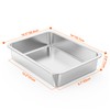 onlyfire Stainless Steel Baking Pan Barbeque Grilling Pan for Baking