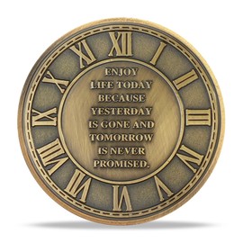 RYUKENLM Memento Mori Coin 3D Skull Challenge Coins EDC Reminder Token Symbol of Life’s Fragility & Time’s Limitations Inspirational Stoicism Gifts for Daily Stoic Practice