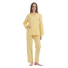 100% Cotton Pyjamas For Women Long-Sleeve PJS set Cozy Button